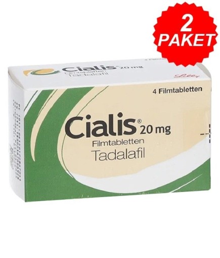 Cialis 20 mg 4 Tablet 2 Kutu
