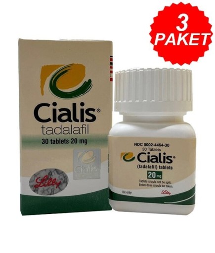 Cialis 20 mg 30 Tablet 3 Kutu