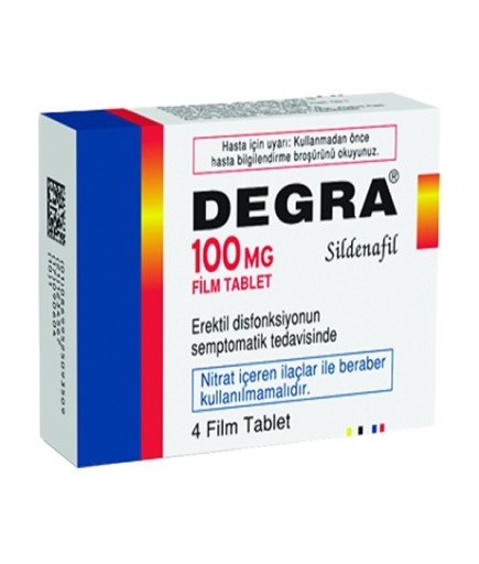 Degra 100 mg 4 Tablet